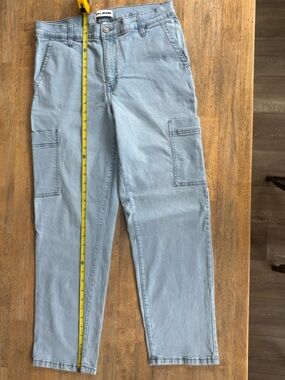 DKNY Jeans Light Wash Denim Cargo Pocket Jeans